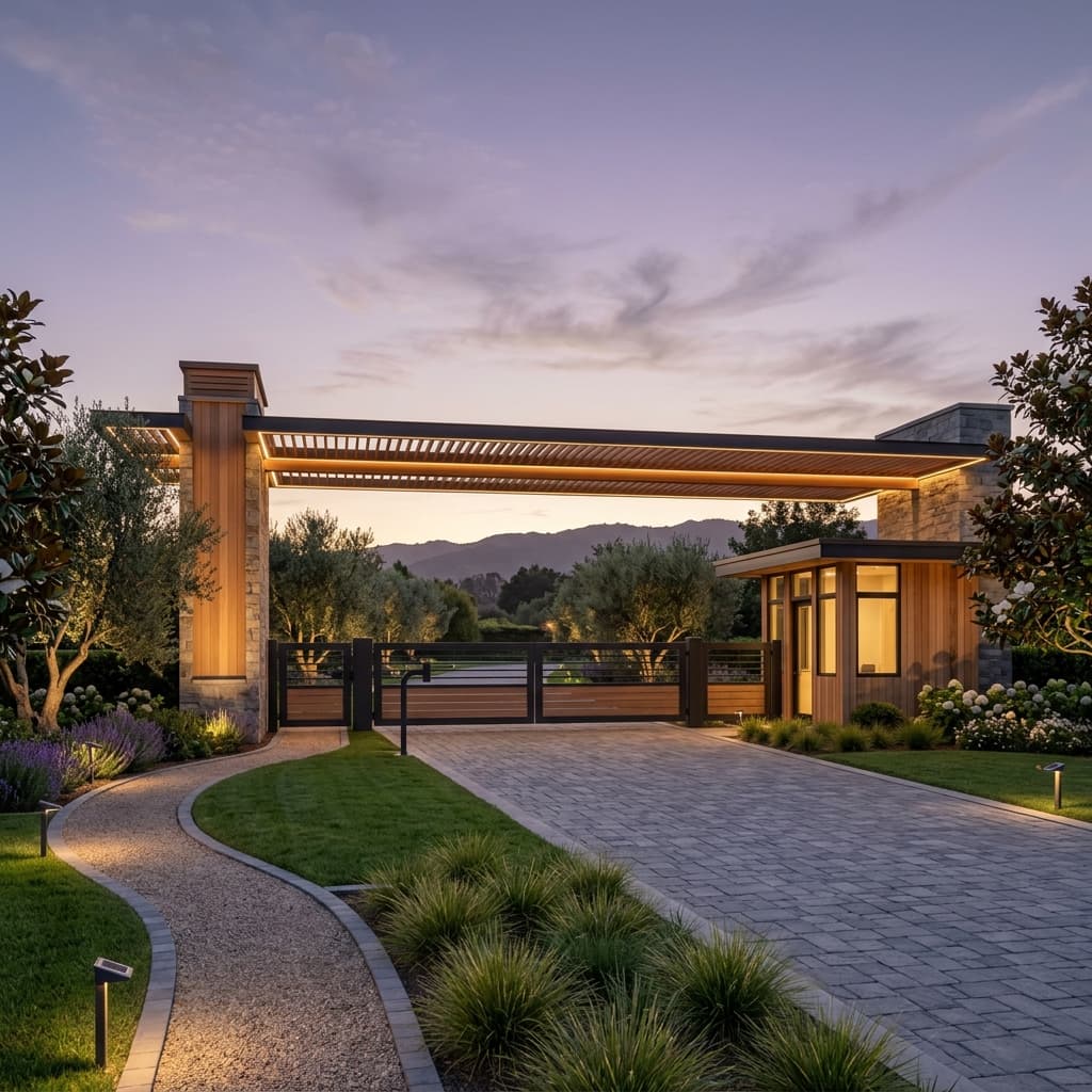 Signature Greens Entrance Gate rendering